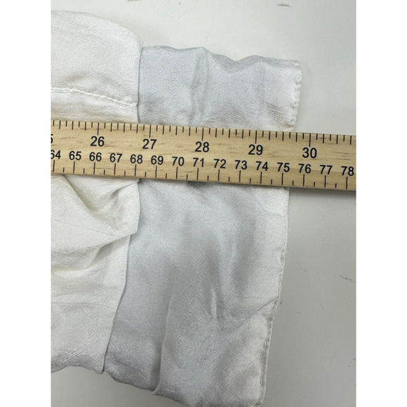 Womens Current Seen Jacket Size Medium White Button Up Windbreaker Vintage - Picture 16 of 16